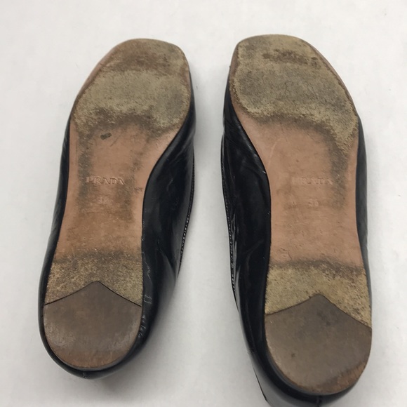 PRADA Milano Black Leather Women’s Slip On Loafers, Excellent Condition, Size 36 - Picture 6 of 7